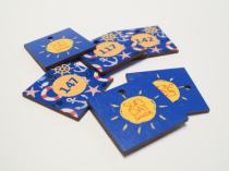 Номерки из фанеры с печатью