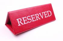таблички резерв кожа, кожаные таблички резерв, таблички reserved кожа