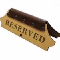 таблички резерв кожа, кожаные таблички резерв, таблички reserved кожа