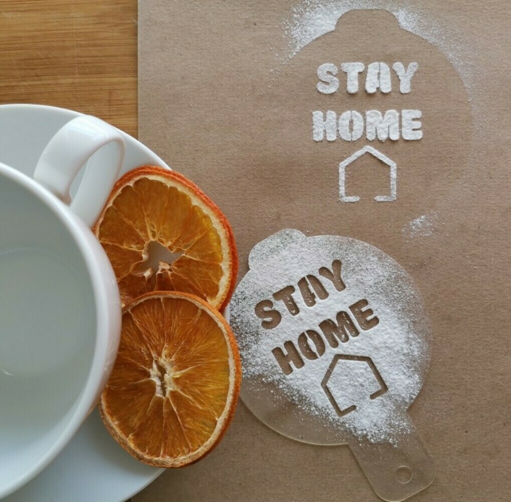 Изготовление трафаретов для кофе с логотипом заведения