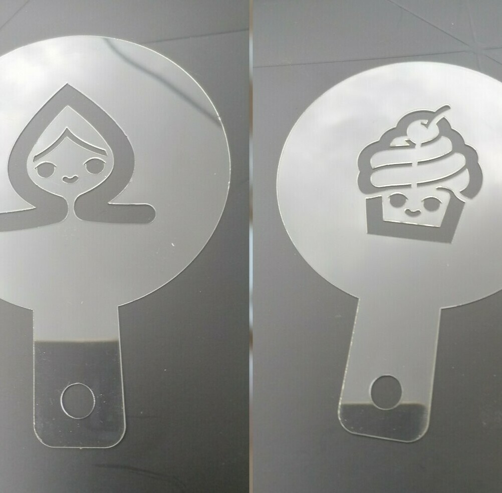 Изготовление трафаретов для кофе с логотипом заведения