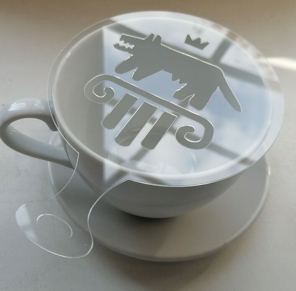 Изготовление трафаретов для кофе с логотипом заведения