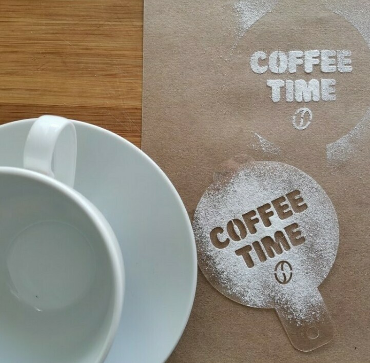 Изготовление трафаретов для кофе с логотипом заведения